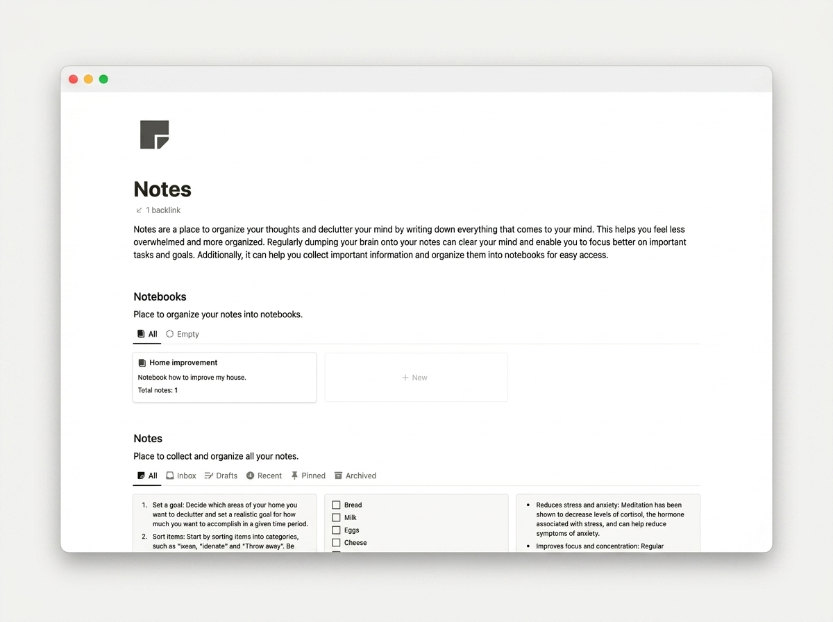 Personal Productivity OS — view 3